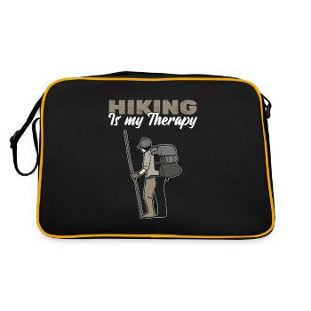 La randonnée est mon guide de montagne thérapeutique - Sac Retro - noir/or - Dos
