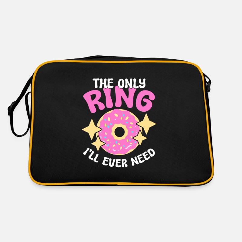 Donut Lover Funny and Single Retro Bag