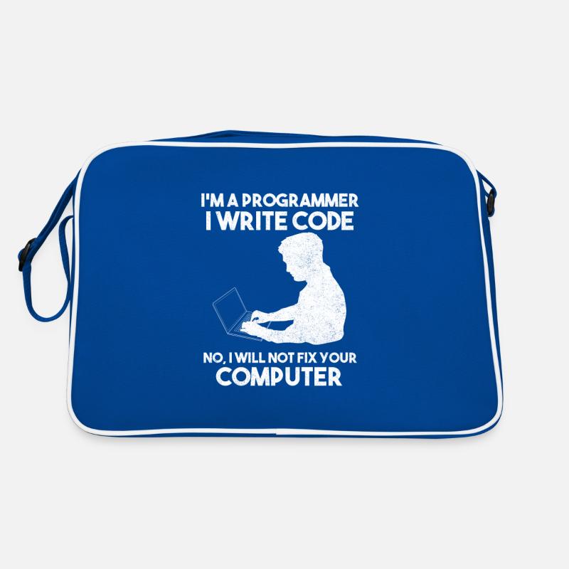 Programmierhumor Softwareentwickler Retro Tasche