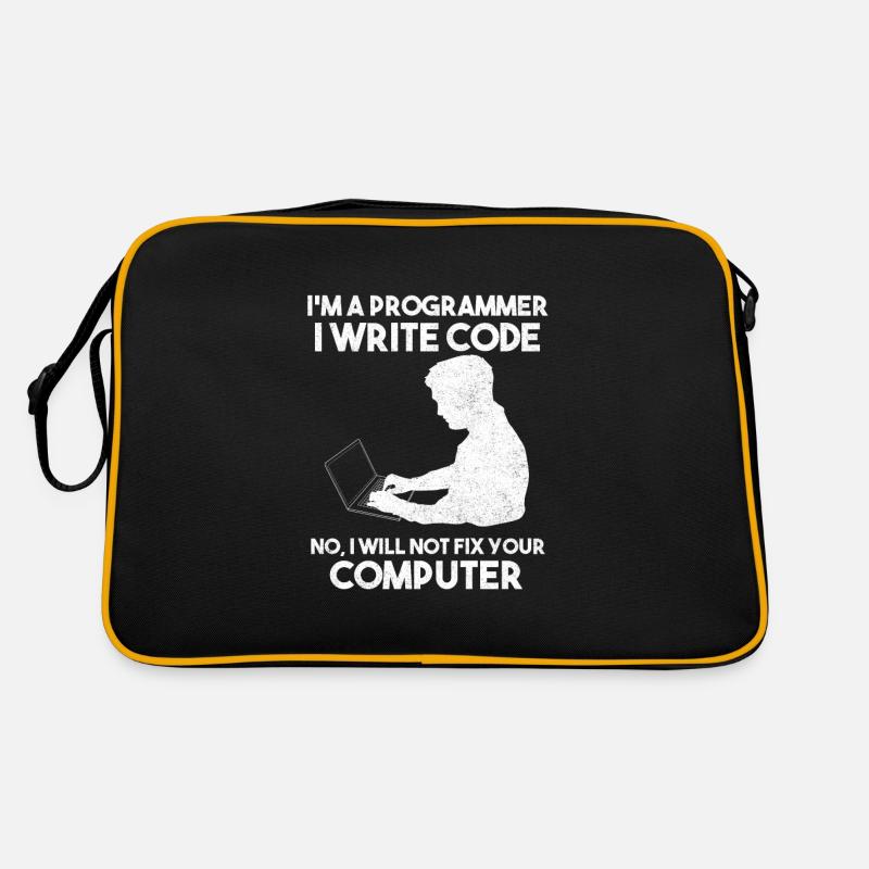 Programmierhumor Softwareentwickler Retro Tasche