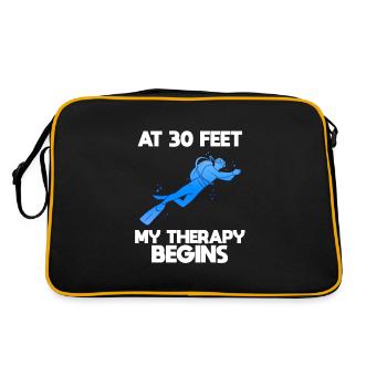 Professional diver - Retro Bag - black/gold - Back