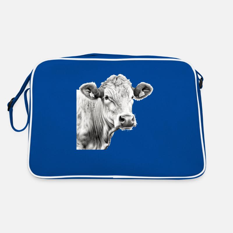 La vache au crayon n°3 Sac Retro