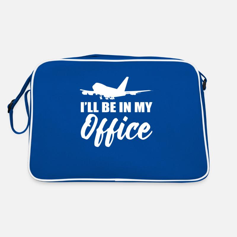 Je serai dans mon bureau Agent de bord Sac Retro