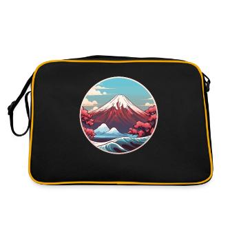 Japon - Sac Retro - noir/or - Dos