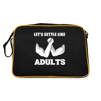 Let's Settle Like Adults Wrestling Trainer - Retro Bag - black/gold - Back