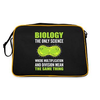 Funny Science Recherche en biologie - Sac Retro - noir/or - Dos