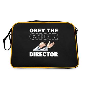 Chef de chœur de musique drôle - Sac Retro - noir/or - Dos