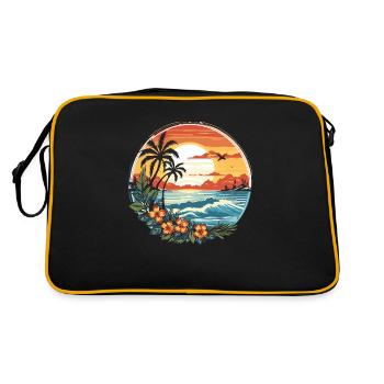 Comes Sun Beach 2023 Tropical Hello Summer - Retro Bag - black/gold - Back