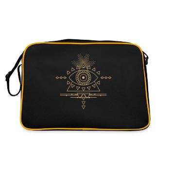 L’œil - Sac Retro - noir/or - Dos