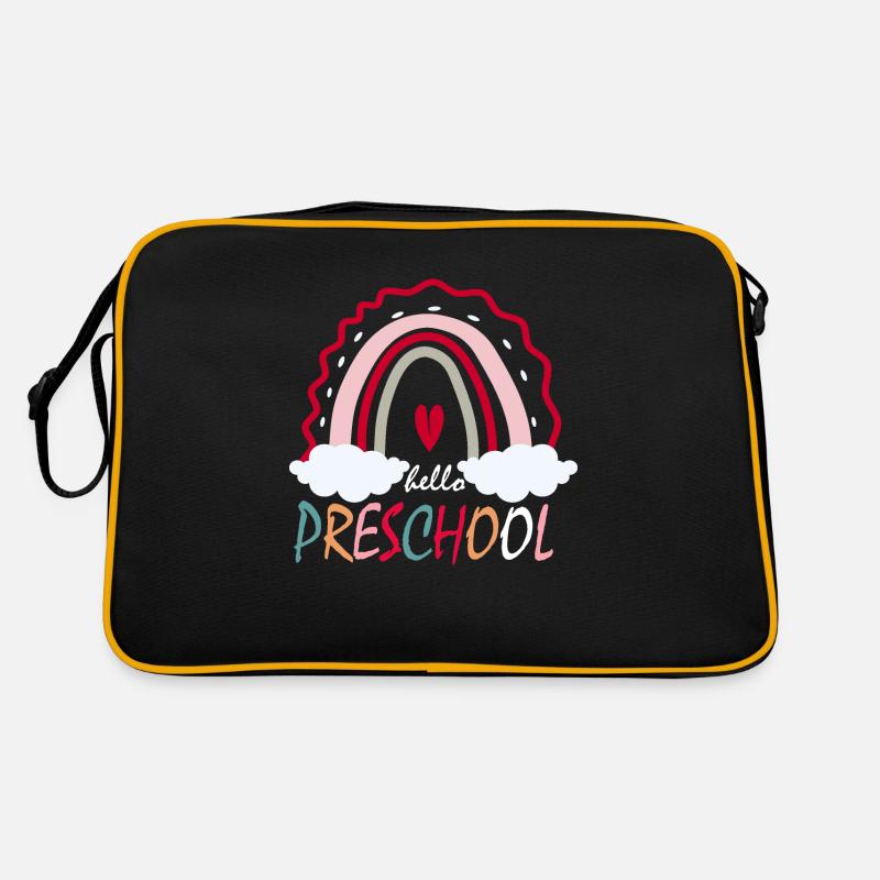 Hallo Vorschule Geschenk Retro Tasche
