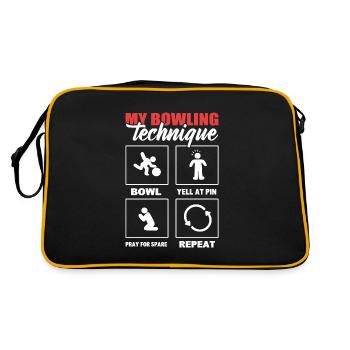 My Bowling Technique Professional Bowler - Retro Bag - black/gold - Back