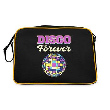 Disco Forever Disco Fanatic - Retro Tasche - Schwarz/Gold - Hinten