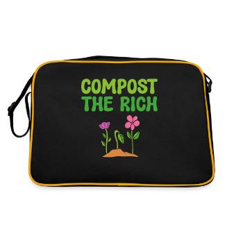 Compost The Rich Green Activist - Retro Bag - black/gold - Back