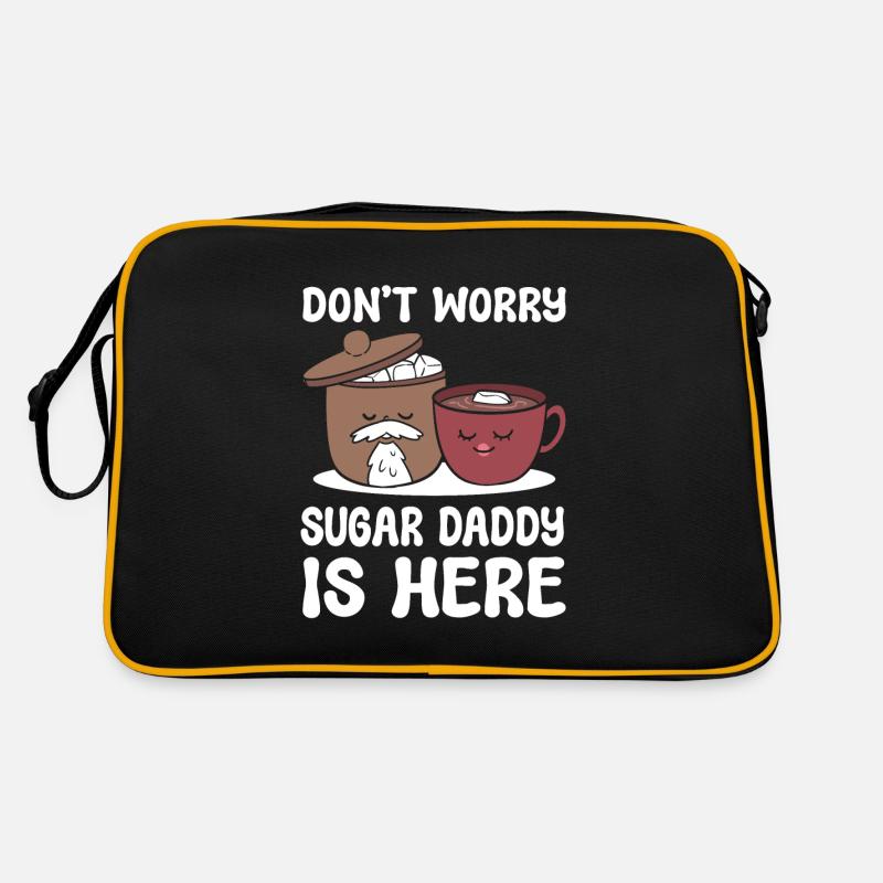 Lustiger Kaffeeliebhaber Kaffee Retro Tasche