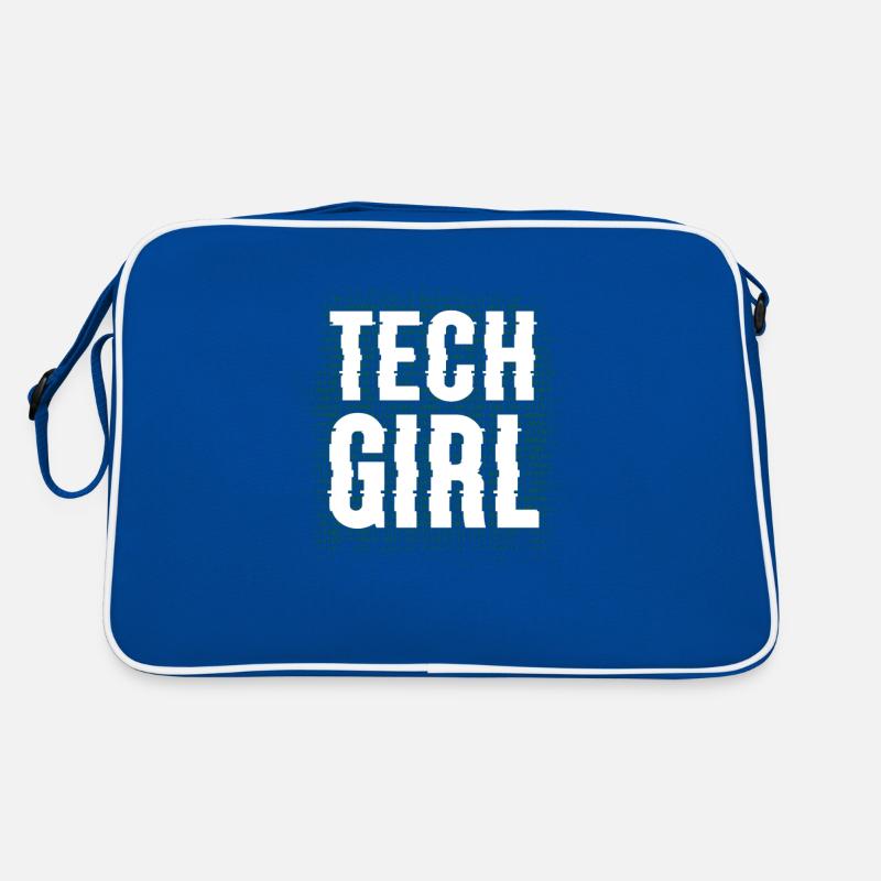 Tech Girl Programmiererin Retro Tasche