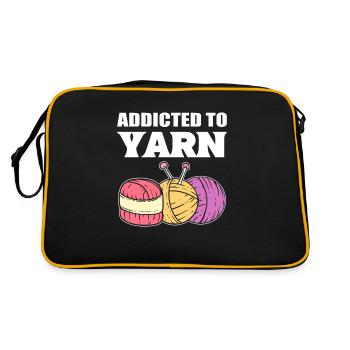 Addicted To Yarn Häkeln - Retro Tasche - Schwarz/Gold - Hinten