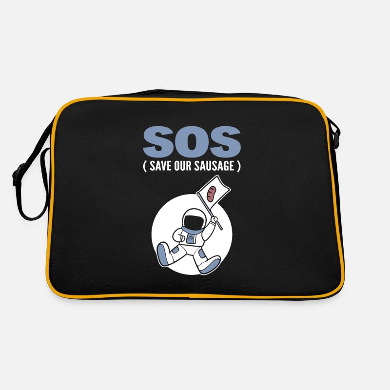Wurstliebhaber Fleischesser Retro Tasche
