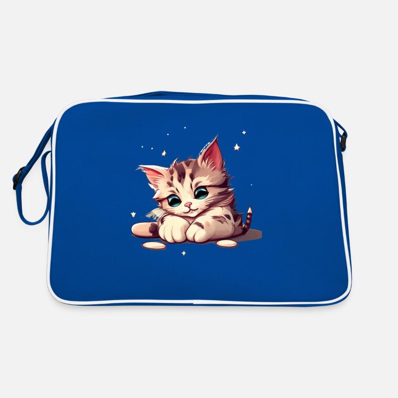 cute kitten Retro Bag