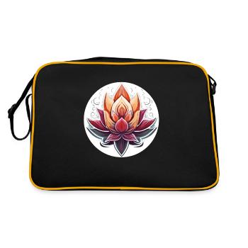 ZenLotus Bloom - Retro Bag - black/gold - Back