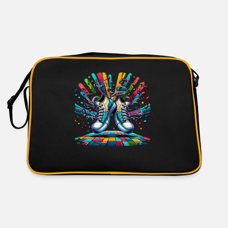 Rhythm Steps: Verspielte Tanz-Sneaker Retro Tasche