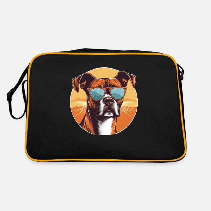 Boxer 2 - Retro Bag - black/gold