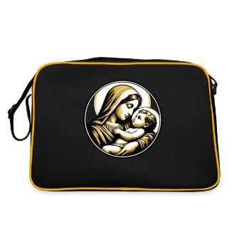 Jesus and Mary - Retro Bag - black/gold - Back