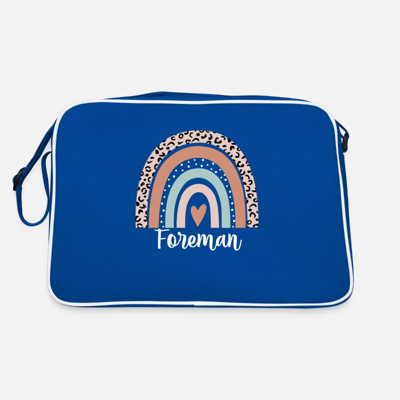 Foreman Rainbow Leopard Funny Foreman Appreciation Retro Bag
