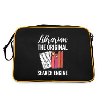 Librarian The Original Search Engine Kataloger - Retro Tasche - Schwarz/Gold - Hinten