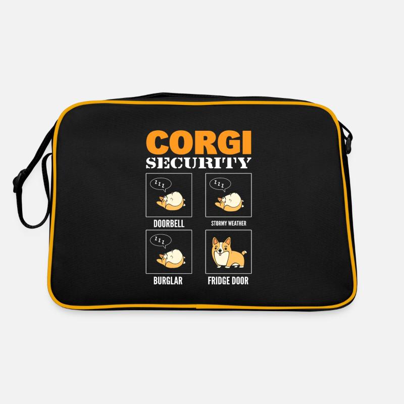 Corgi Security Hundehalter Retro Tasche
