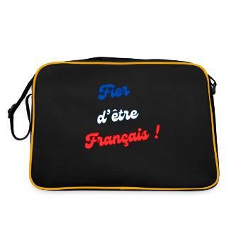 Fier d'être Français - Sac Retro - noir/or - Dos