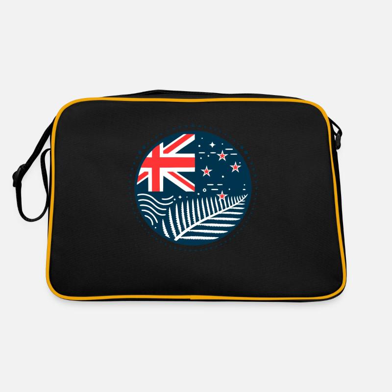 Neuseeland Aotearoa Kiwi 7 Retro Tasche