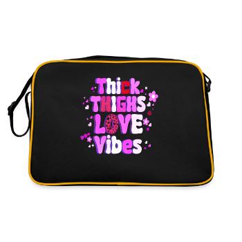 Aimez-moi la Saint-Valentin Joyeux Valentin Saint-Valentin - Sac Retro - noir/or - Dos