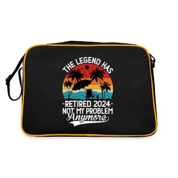 La légende a pris sa retraite 2024 n’est plus mon problème - Sac Retro - noir/or - Dos