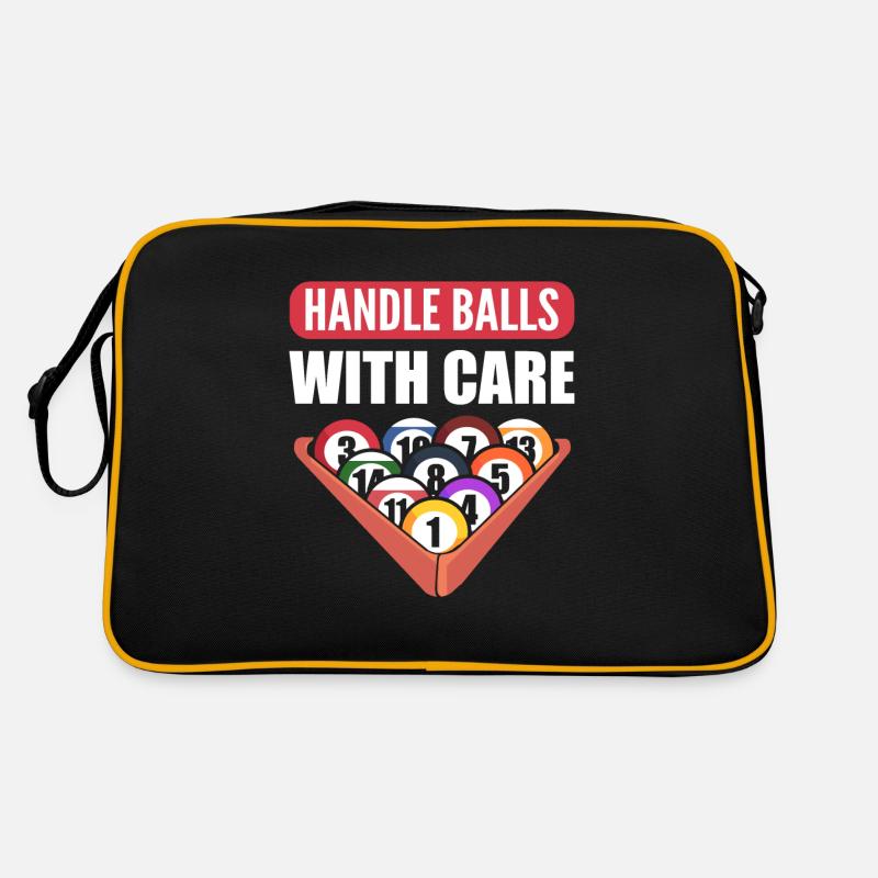 Lustiger Billard Billardspieler Retro Tasche