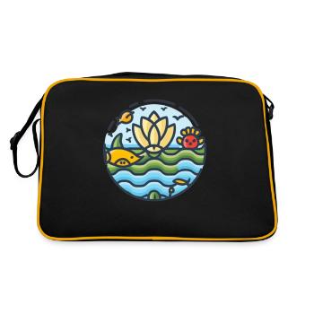 Marine Conservation - Sac Retro - noir/or - Dos