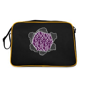 Book Clubs Cool Gift Present Literary Exploration - Retro Bag - black/gold - Back