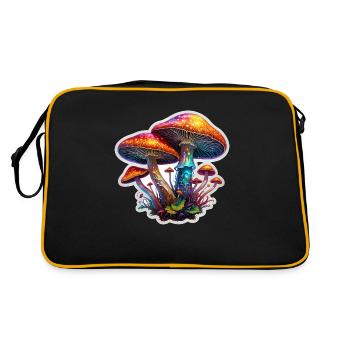 Champignons magiques - Sac Retro - noir/or - Dos