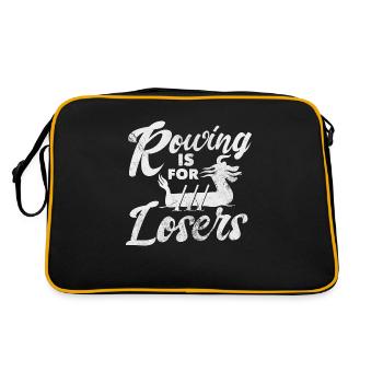 L’aviron, c’est pour les perdants - Sac Retro - noir/or - Dos