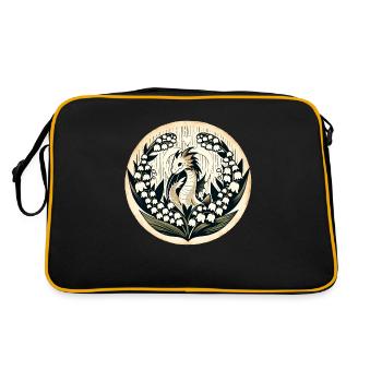 Dragon de muguet - Sac Retro - noir/or - Dos