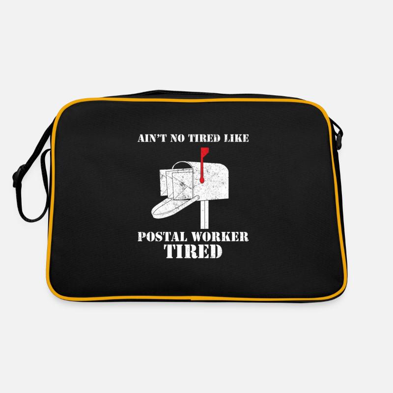 Ain't No Tired Like Postal Worker Tired Postbote Retro Tasche
