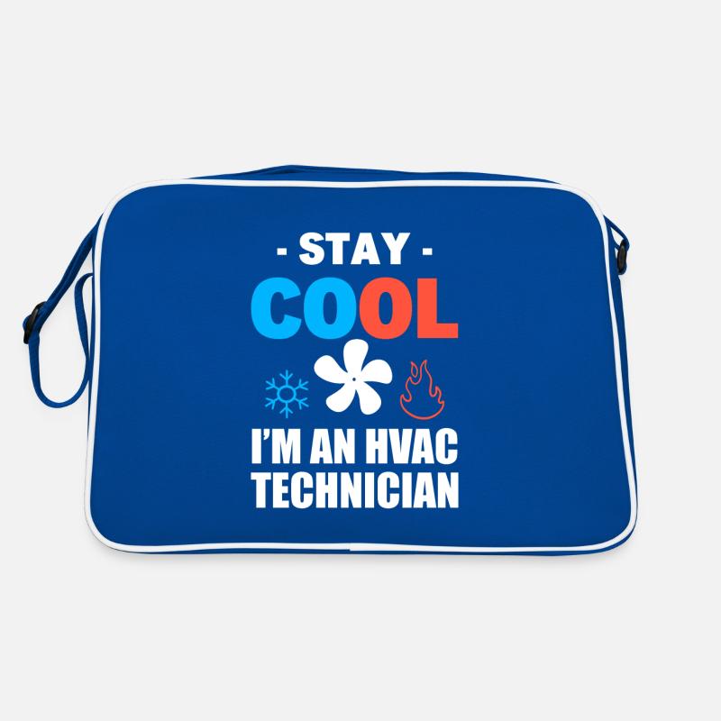 Lustiger HVAC-Techniker Klimatechniker Retro Tasche