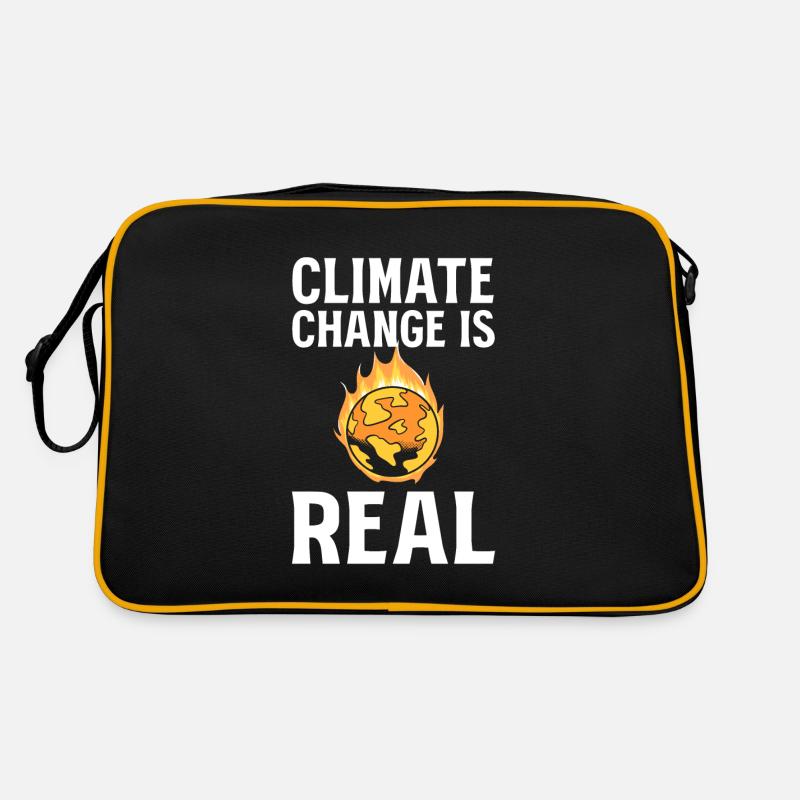 Climate Change Is Real Klimaaktivist Retro Tasche