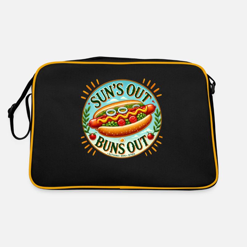 Sonnen raus Brötchen raus Retro Tasche
