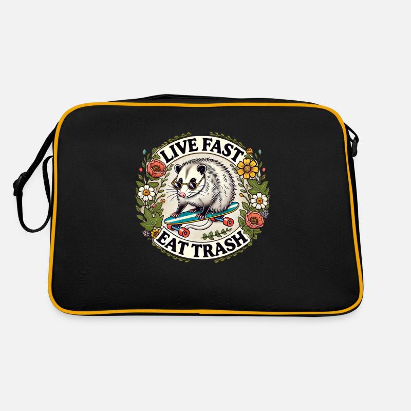 Trash Possum essen Retro Tasche