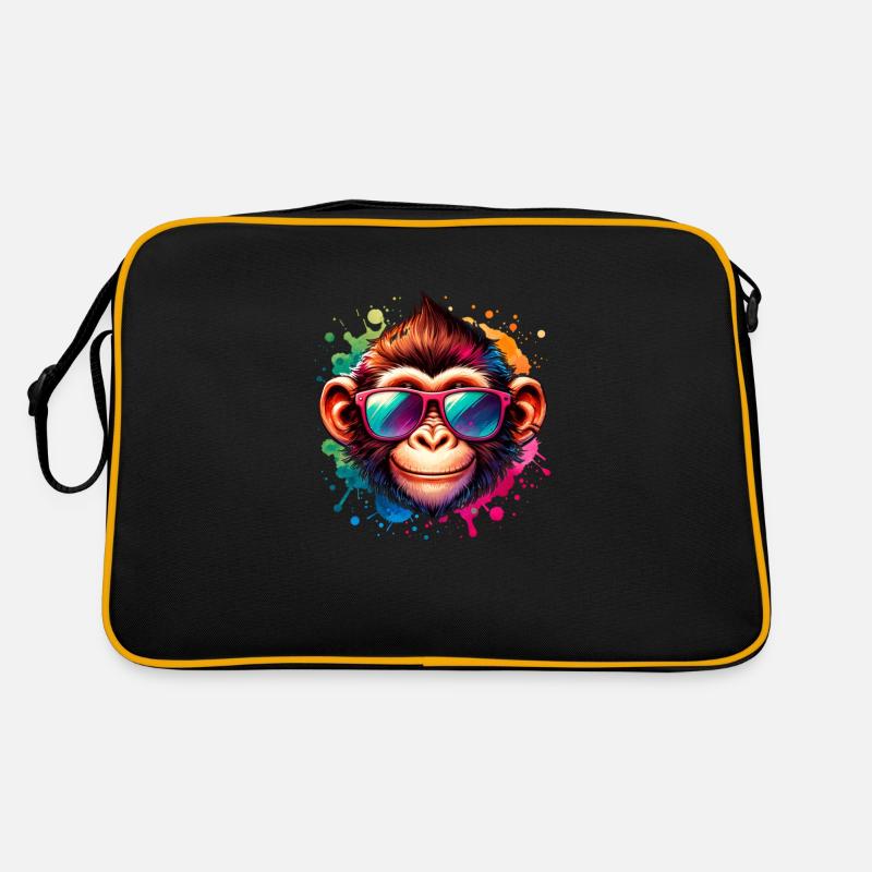 Cooler Affe - Funky Monkey Retro Tasche