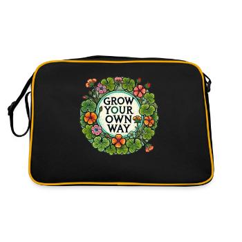 Cultivez à votre façon - Sac Retro - noir/or - Dos