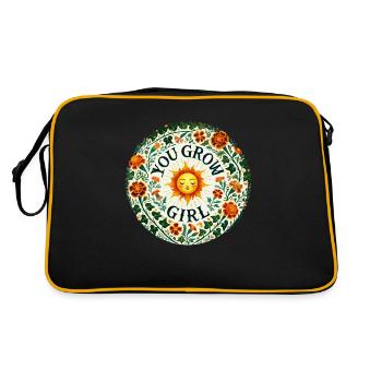Tu grandis ma fille - Sac Retro - noir/or - Dos