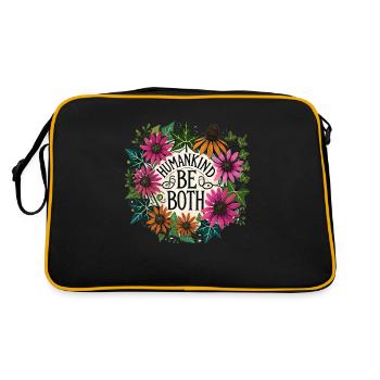 Humanité Soyez les deux - Sac Retro - noir/or - Dos