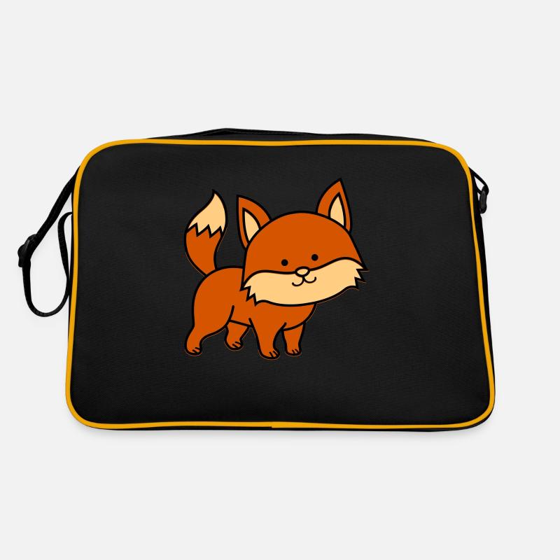 Renard - Sac Retro - noir/or