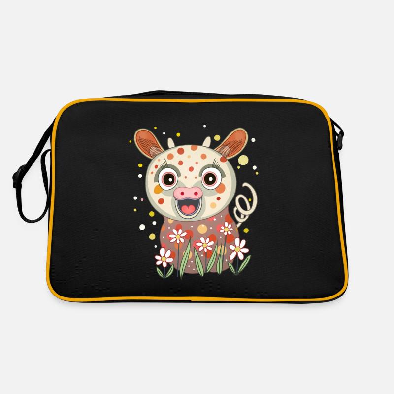petit cochon dans le pré Sac Retro